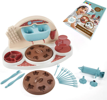 Smoby Chef Chocoladefabriek voor kinderen vanaf 5 jaar, speelset met accessoires en recepten (zonder bakingrediënten