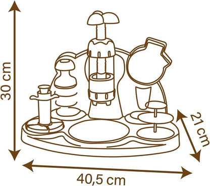 Smoby Chef - Easy Biscuits Factory - Fabrique à Gâteaux + Livre de Recettes - Atelier de Cuisine Enfant - Nombreux Accessoires - A Partir de 5 Ans - Fabrication Française