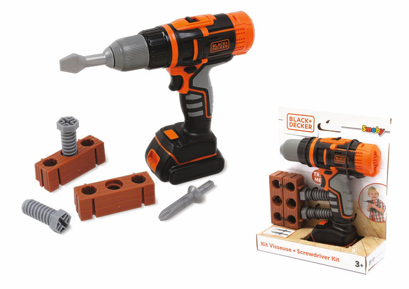 Smoby - B+D mechanische boor & ACC, 360918, zwart