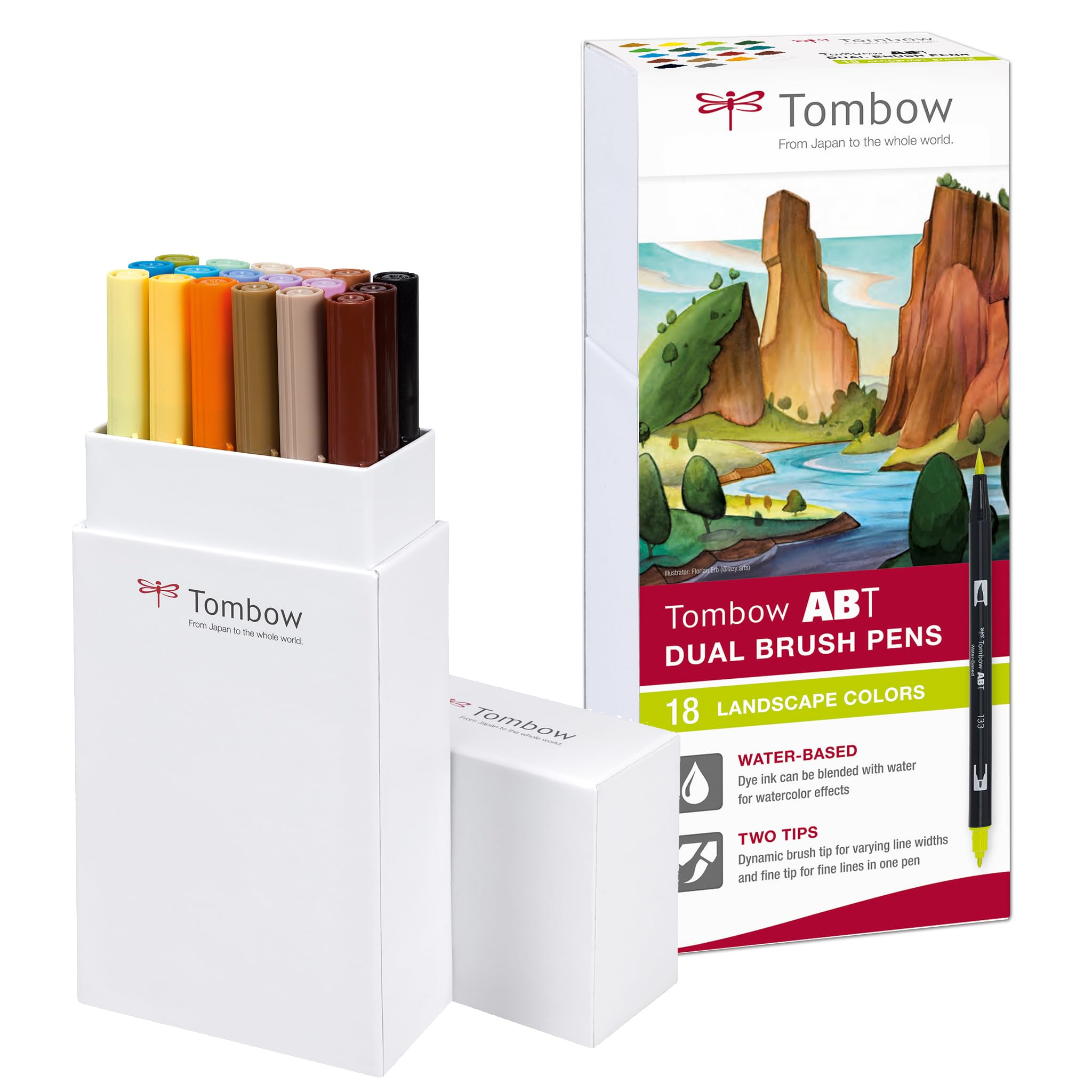 Tombow - Marker Abt Dual Brush 18P-6 Landscape Carton