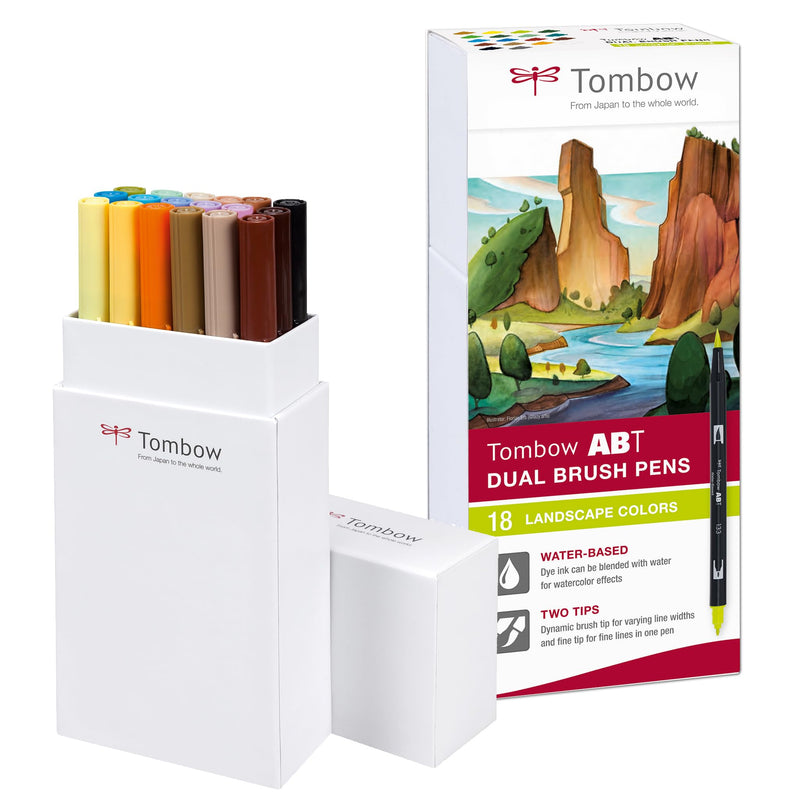 Tombow - Marker Abt Dual Brush 18P-6 Landscape Carton
