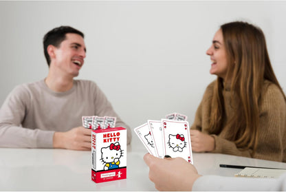 Waddingtons Number 1 Hello Kitty play fish, slap jack, crazy eights and rummy, Great Travel Companion, Gifts and Toys for Boys, Girls and Adults