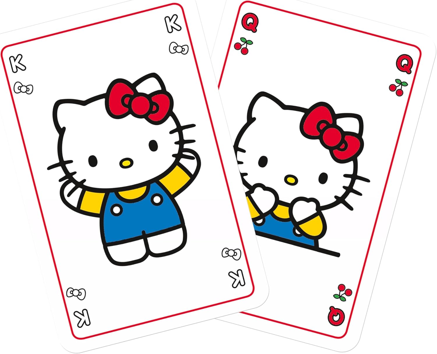 Waddingtons Number 1 Hello Kitty play fish, slap jack, crazy eights and rummy, Great Travel Companion, Gifts and Toys for Boys, Girls and Adults