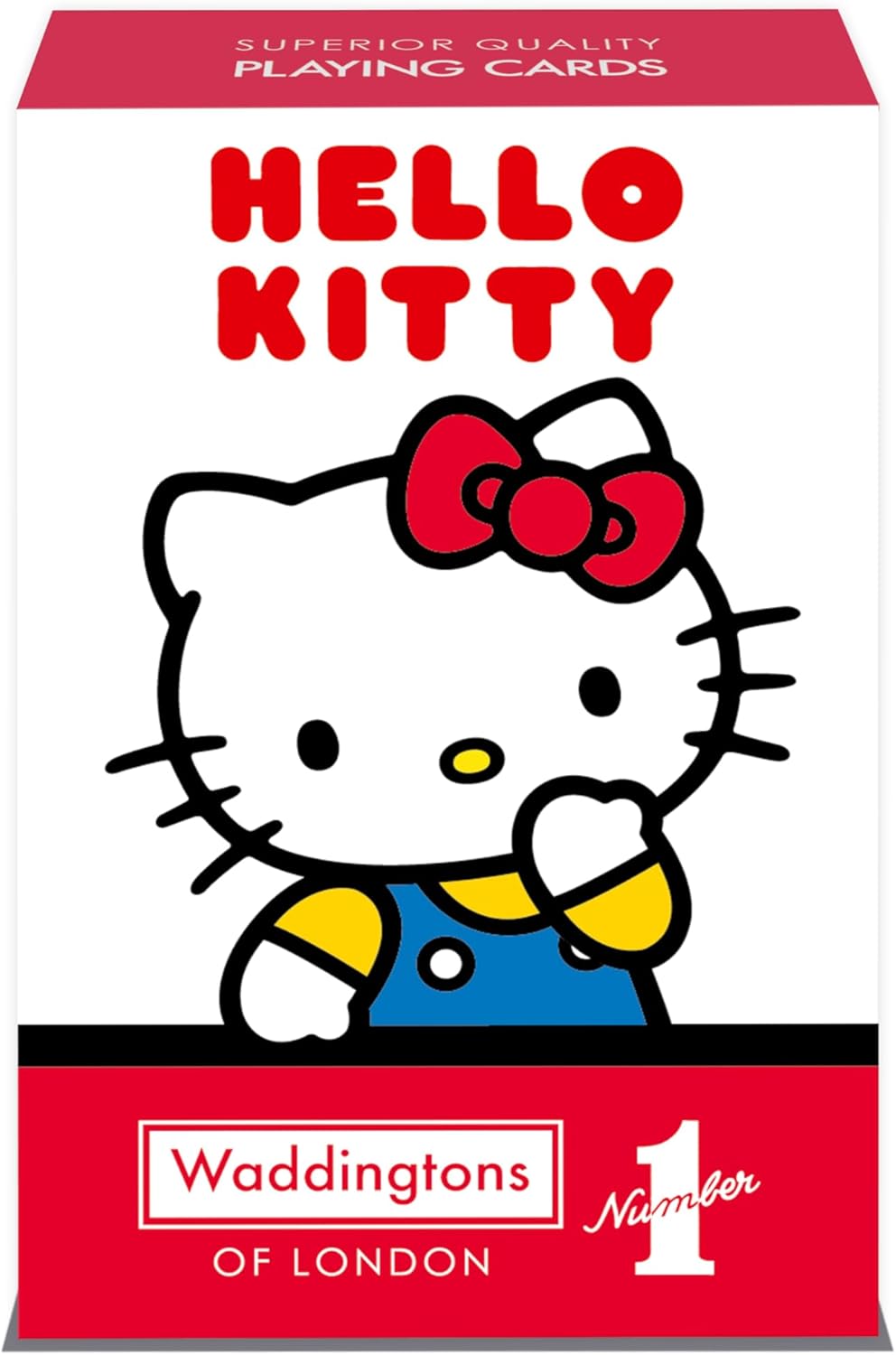 Waddingtons Number 1 Hello Kitty play fish, slap jack, crazy eights and rummy, Great Travel Companion, Gifts and Toys for Boys, Girls and Adults