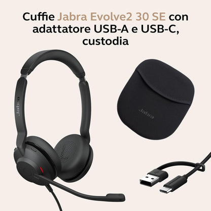 JABRA EVOLVE2 30 SE USB C/A MS - STEREO