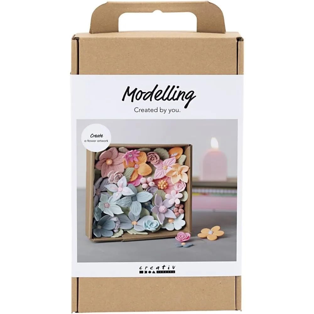 Craft 3D Floral Decorations with DIY Silk Clay & Glitter Clay Art Kit - Home-Crafts