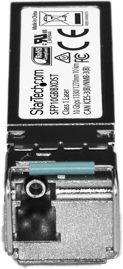 StarTech.com MSA Uncoded SFP+ Module - 10GBASE-BX - 10 Gigabit Ethernet Bi-Directional (BiDi) Fiber Single Strand SFP+ (Upstream) - LC 10km (SFP-10GB-BX-U-STA-ST)