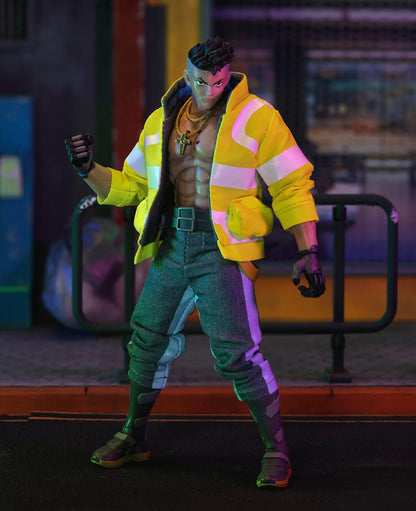 Jada Toys Cyberpunk Edgerunners David Figure (17 cm) - Movable Collectible and Action Figure with Alternative Head, Hands and Accessories, for Fans and Collectors from 15 Years