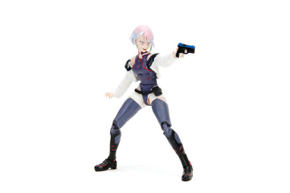 Jada Toys Cyberpunk Edgerunners Lucy Figure (14 cm) - Movable Collectible and Action Figure with Alternative Head, Hands and Accessories, for Fans and Collectors from 15 Years
