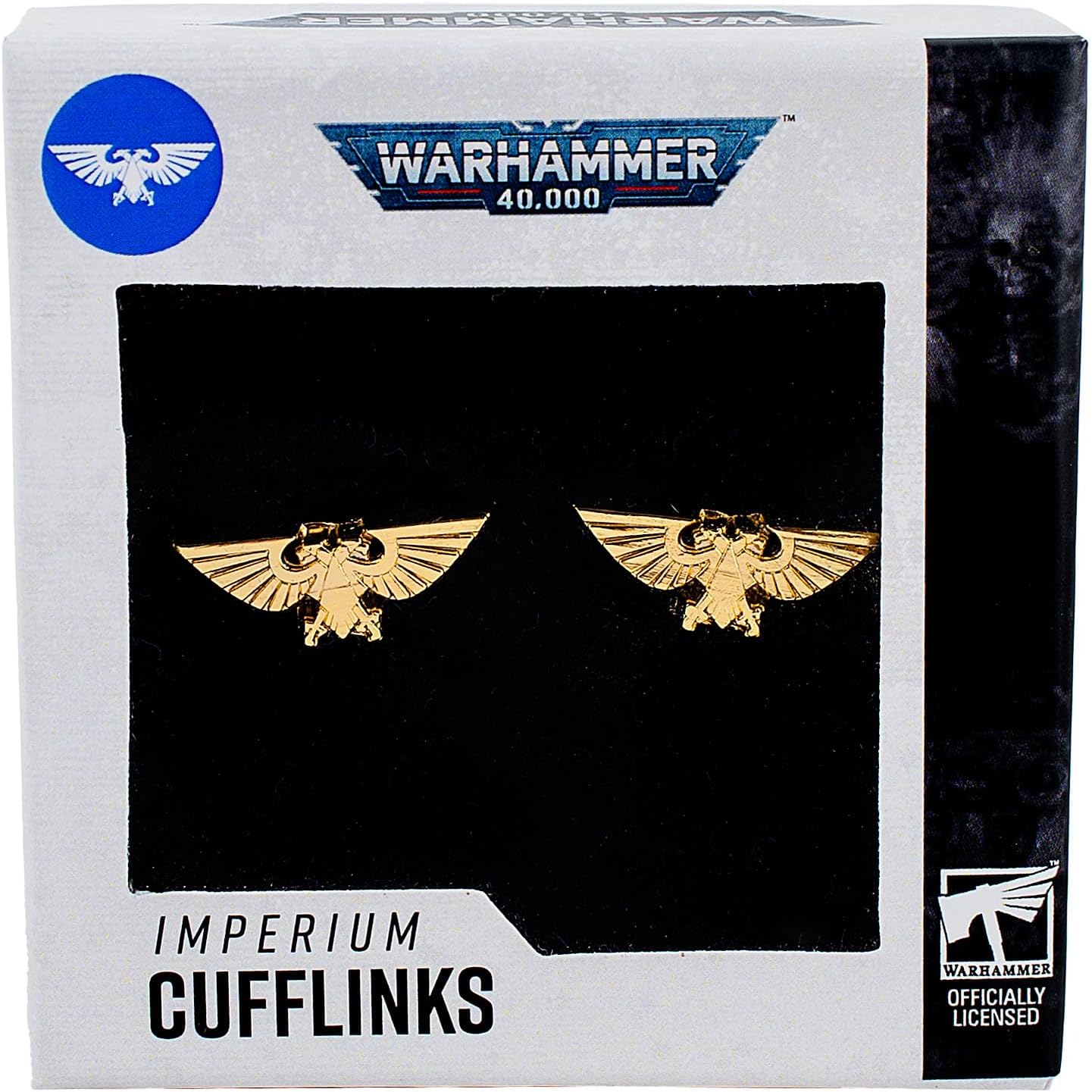 Warhammer 40,000 Imperium Symbol Cufflinks – Officially Licensed Premium Metal Design Gift Jewellery
