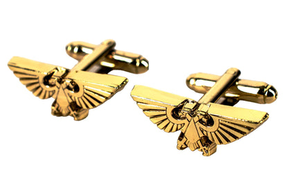 Warhammer 40,000 Imperium Symbol Cufflinks – Officially Licensed Premium Metal Design Gift Jewellery