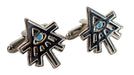 Warhammer 40,000 Aeldari Symbol Cufflinks – Officially Licensed Premium Metal Design Gift Jewellery