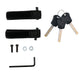 DUNLOP Sport Bicycle Lock Black 85 x 7 x 5 cm