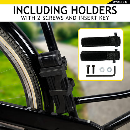 DUNLOP Sport Bicycle Lock Black 85 x 7 x 5 cm