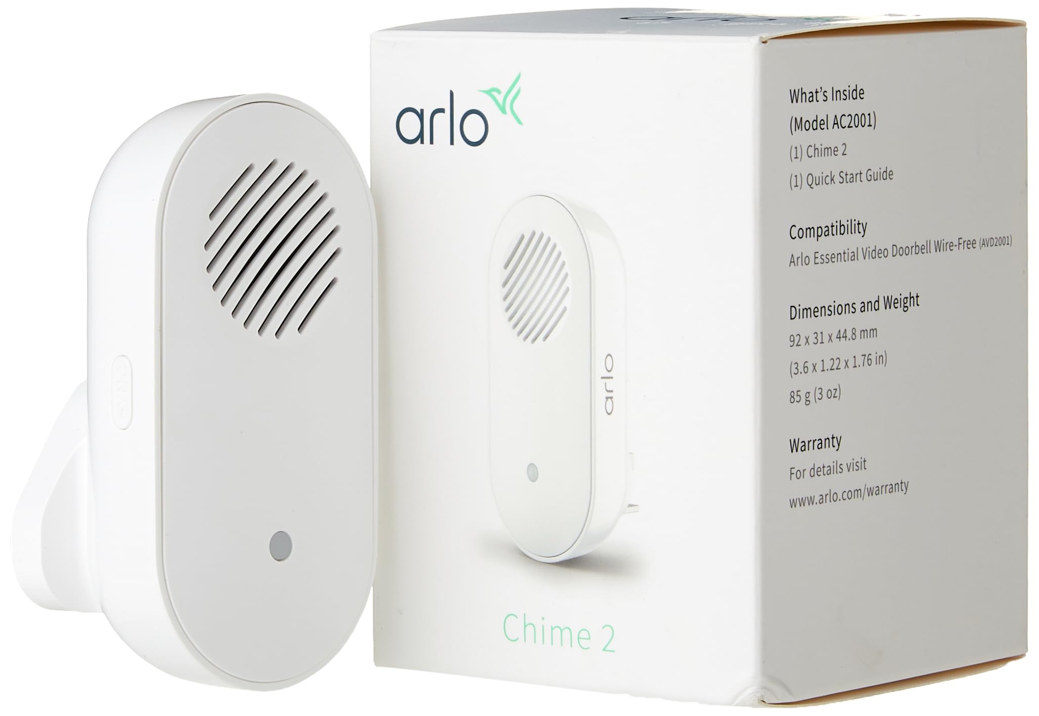 Wire Free Video Doorbell Chime V2