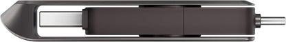 SanDisk Extreme Pro Dual Drive 1 TB, Memoria Flash con Conectores USB Type-C y Type-A Reversibles, Velocidades hasta 1000 MB/s, Cifrado de Datos, copias de Seguridad automáticas, diseño metálico
