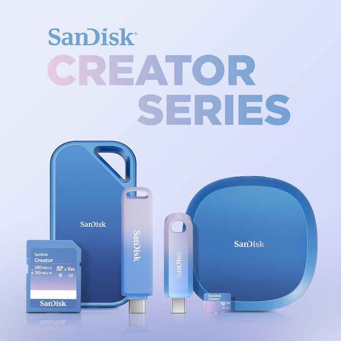 SanDisk Creator Phone Drive 128 GB (For iPhone, iPad, PC & Mac, Lightning & USB Type-C Connectors, up to 90 MB/s transfer, Automatic Backup, Password Protection, 3 Month Adobe Lightroom included