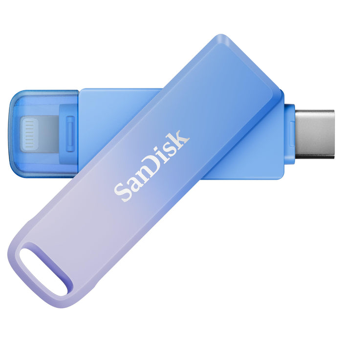 SanDisk Creator Phone Drive 128 GB (For iPhone, iPad, PC & Mac, Lightning & USB Type-C Connectors, up to 90 MB/s transfer, Automatic Backup, Password Protection, 3 Month Adobe Lightroom included