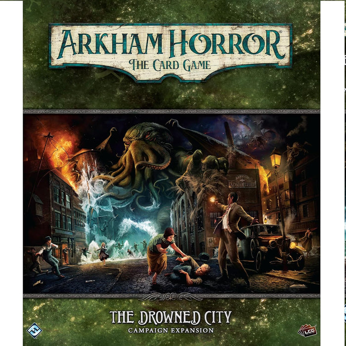 Fantasy Flight Games | Arkham Horror: The Drowned City Campaign Expansion | Card Game | Ages 14+ | 1-4 Players | 1-2 Hours Playing Time