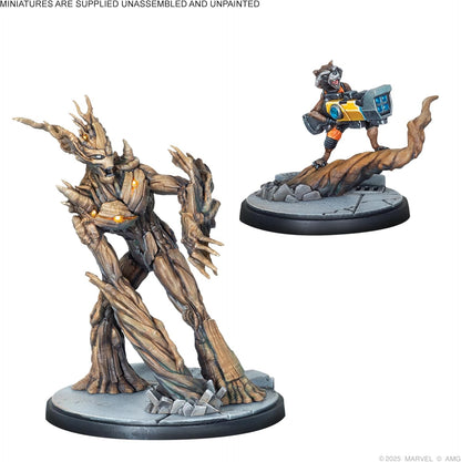 ATOMIC MASS GAMES | Marvel Crisis Protocol - Guardians of the Galaxy Affiliation Pack | Miniatures Game | Ages 14+ | 2 Players | 90+ Minutes Playing Time