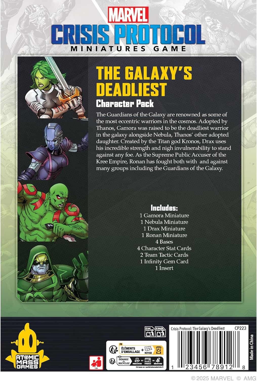 ATOMIC MASS GAMES | Marvel Crisis Protocol - The Galaxy's Deadliest Affiliation Pack | Miniatures Game | Ages 14+ | 2 Players | 90+ Minutes Playing Time