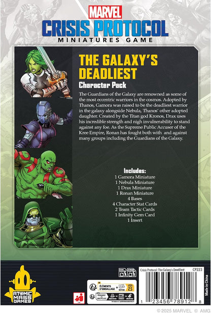 ATOMIC MASS GAMES | Marvel Crisis Protocol - The Galaxy's Deadliest Affiliation Pack | Miniatures Game | Ages 14+ | 2 Players | 90+ Minutes Playing Time