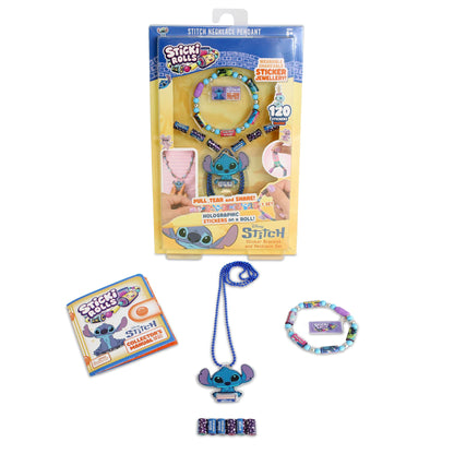 Sky Castle Sticki Rolls Stitch Pendant Pack, Wearable Sticker Jewellery, Collectable Toys, Disney Stitch