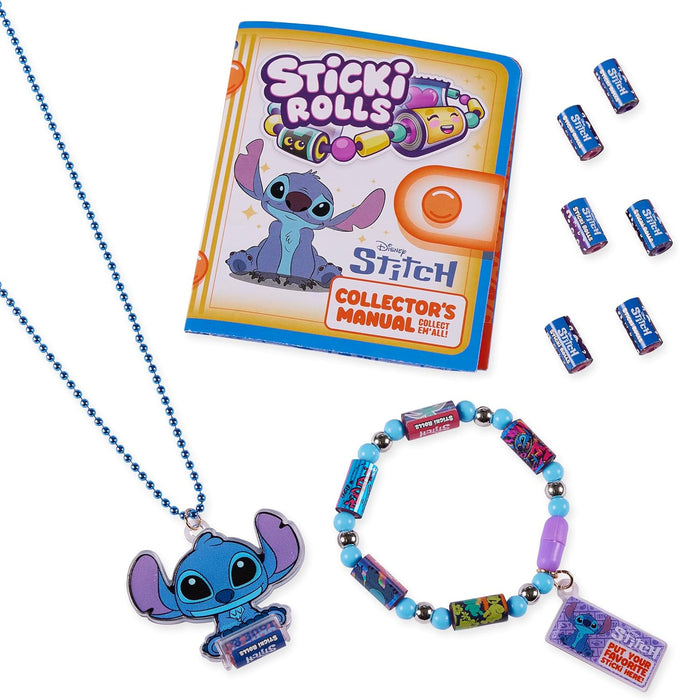 Sky Castle Sticki Rolls Stitch Pendant Pack, Wearable Sticker Jewellery, Collectable Toys, Disney Stitch