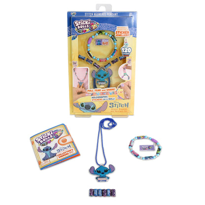 Sky Castle Sticki Rolls Stitch Pendant Pack, Wearable Sticker Jewellery, Collectable Toys, Disney Stitch