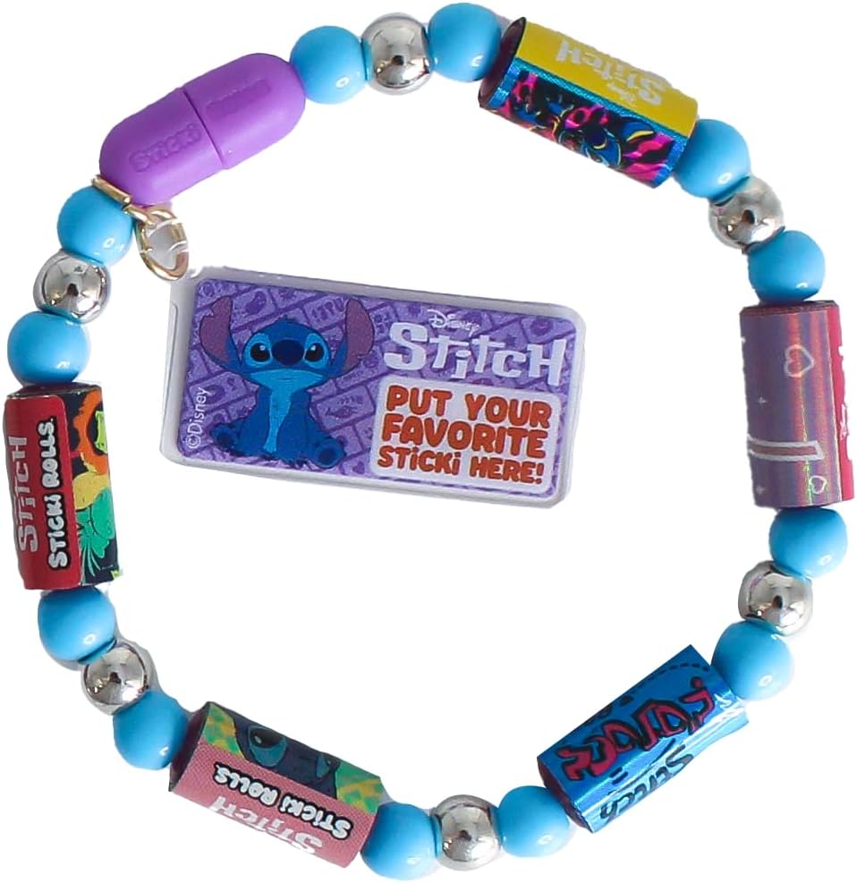 Sky Castle Sticki Rolls Stitch Pendant Pack, Wearable Sticker Jewellery, Collectable Toys, Disney Stitch, 15 x 3 x 23.5 cm