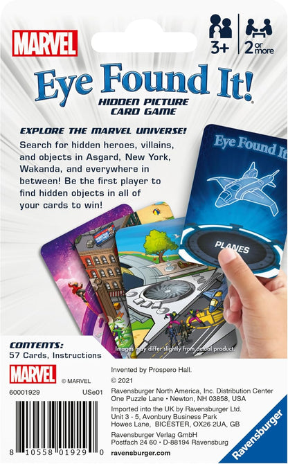 Ravensburger Marvel Gifts and Toys - Eye Found it Card Game for Kids Age 3 Years Up