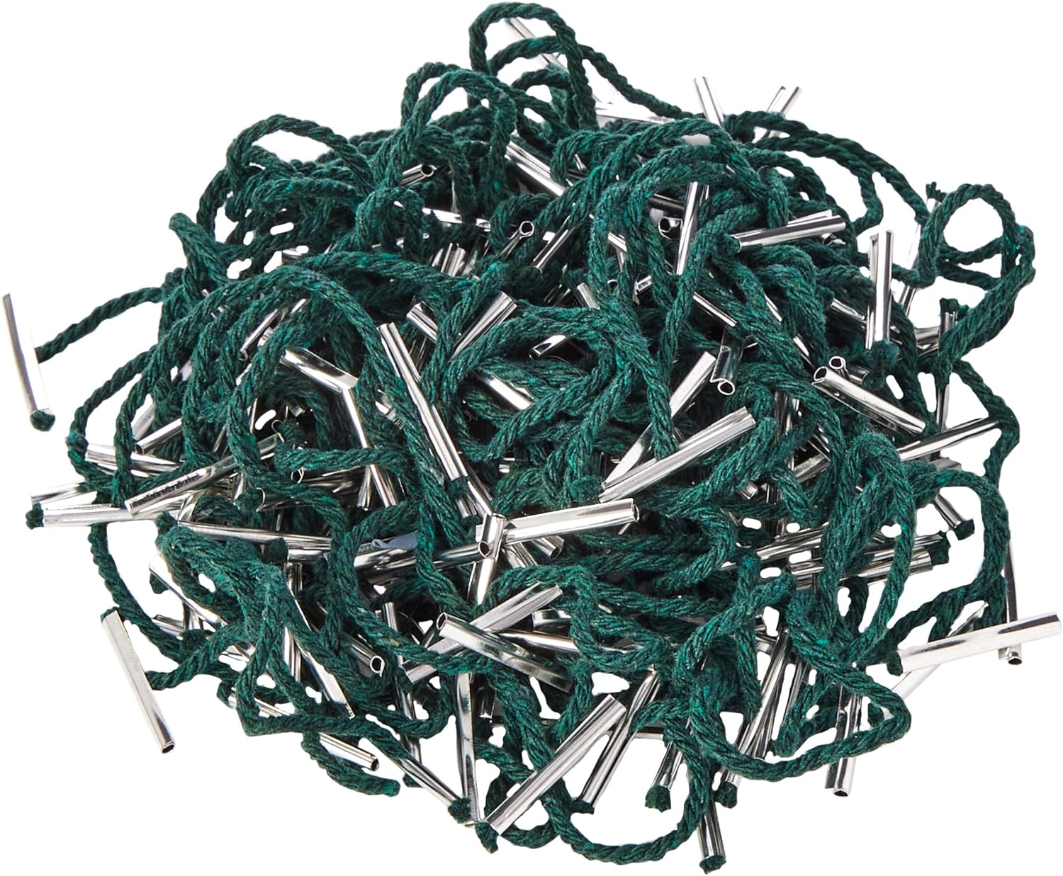 Whitecroft 27191/10 Essentials 101 mm Metal Ended Treasury Tags - Green (Pack of 100