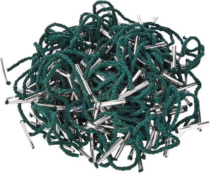 Whitecroft 27191/10 Essentials 101 mm Metal Ended Treasury Tags - Green (Pack of 100