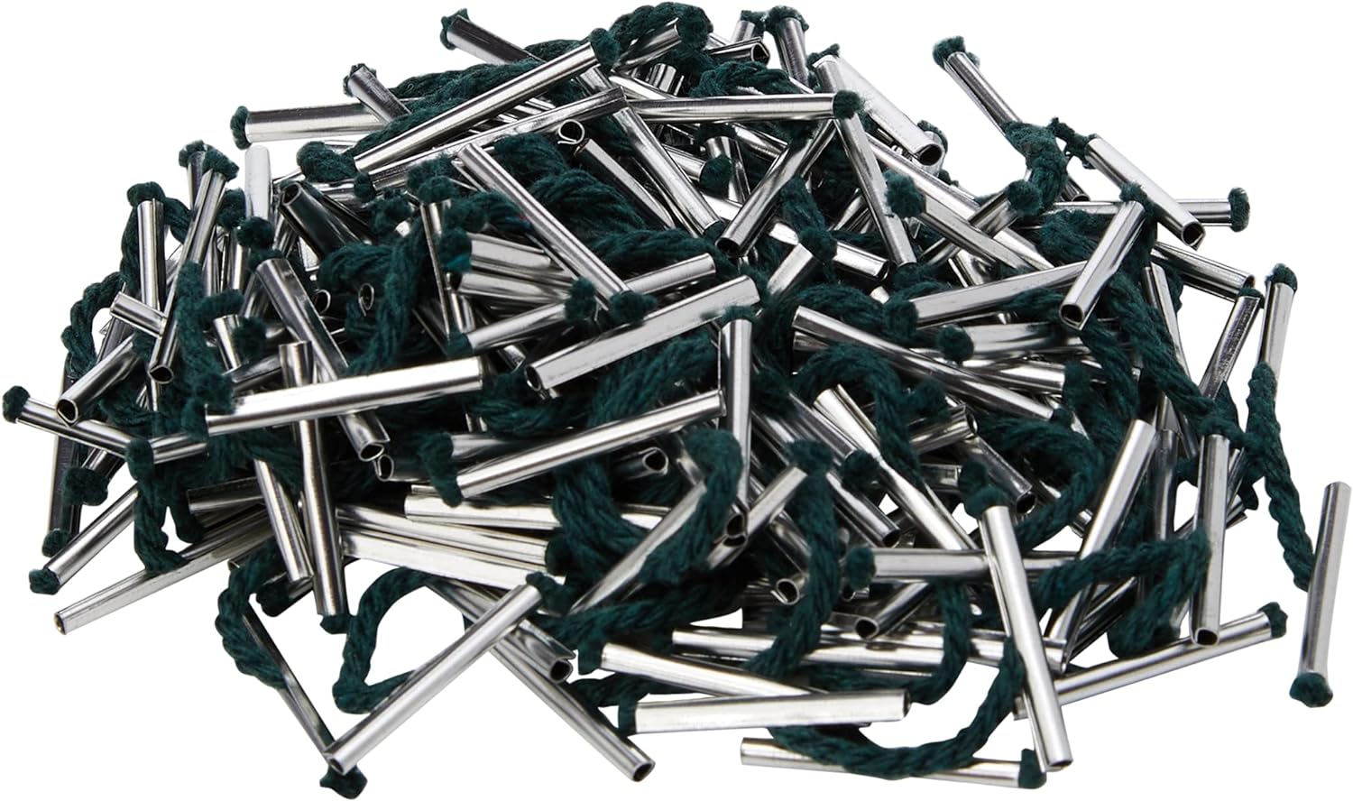 Whitecroft Essentials 27151/10 25 mm Metal Ended Treasury Tags - Green (Pack of 100