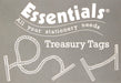 Whitecroft Essentials 27211/10 152 mm Metal Ended Treasury Tags - Green (Pack of 100