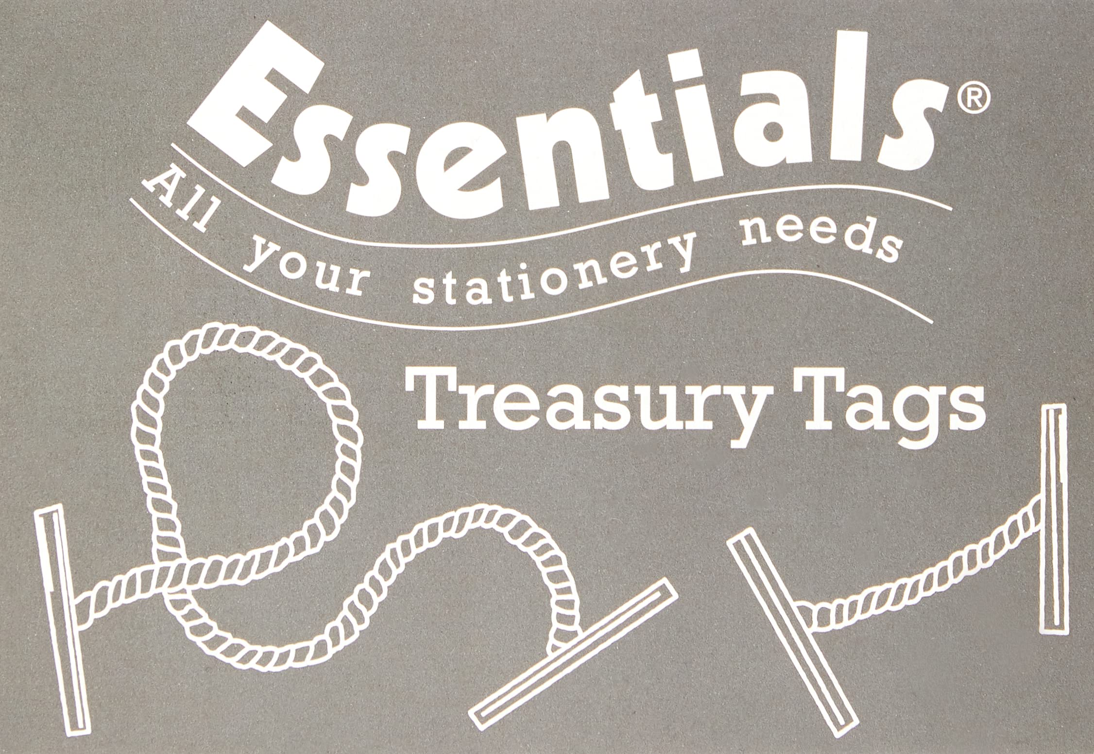 Whitecroft Essentials 27211/10 152 mm Metal Ended Treasury Tags - Green (Pack of 100