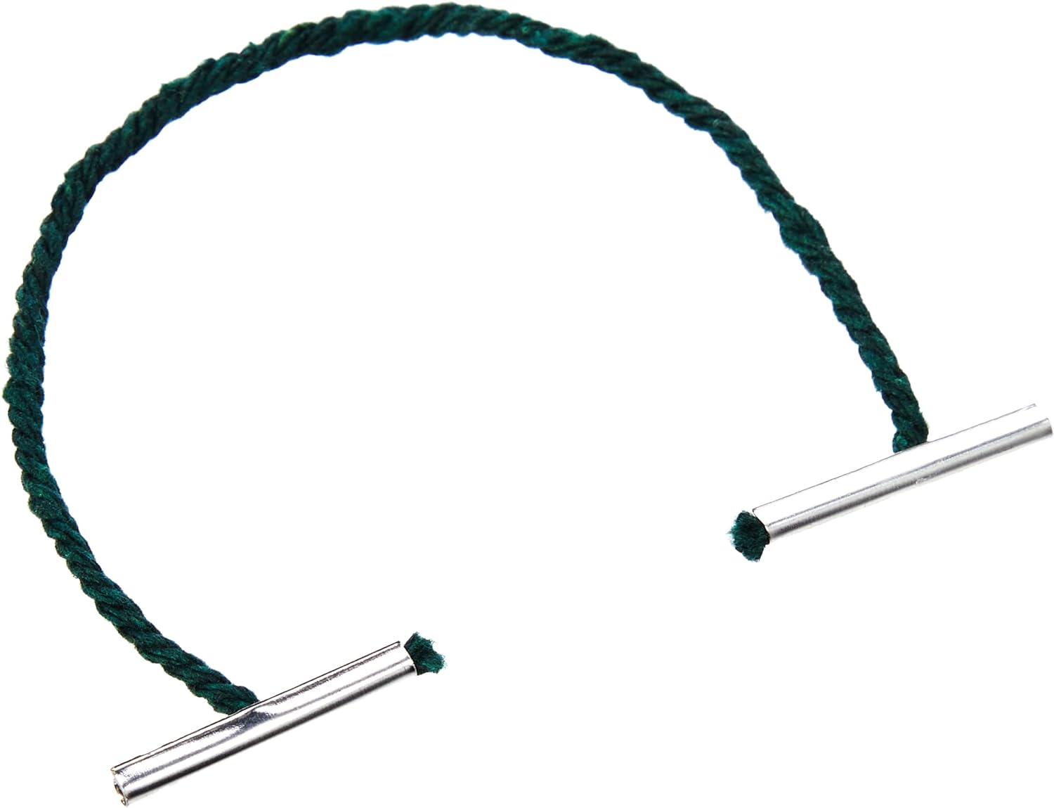 Whitecroft Essentials 27211/10 152 mm Metal Ended Treasury Tags - Green (Pack of 100