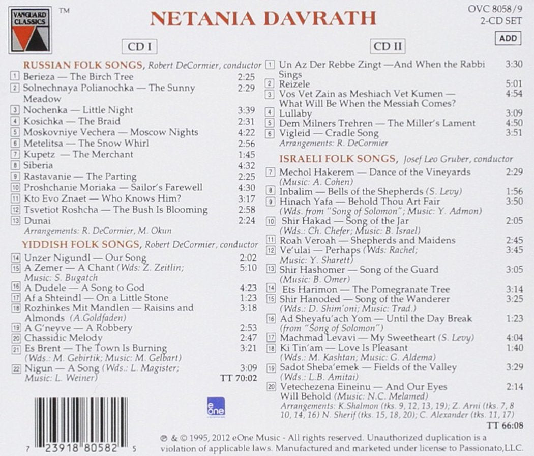 Russian and Yiddish Folk Songs