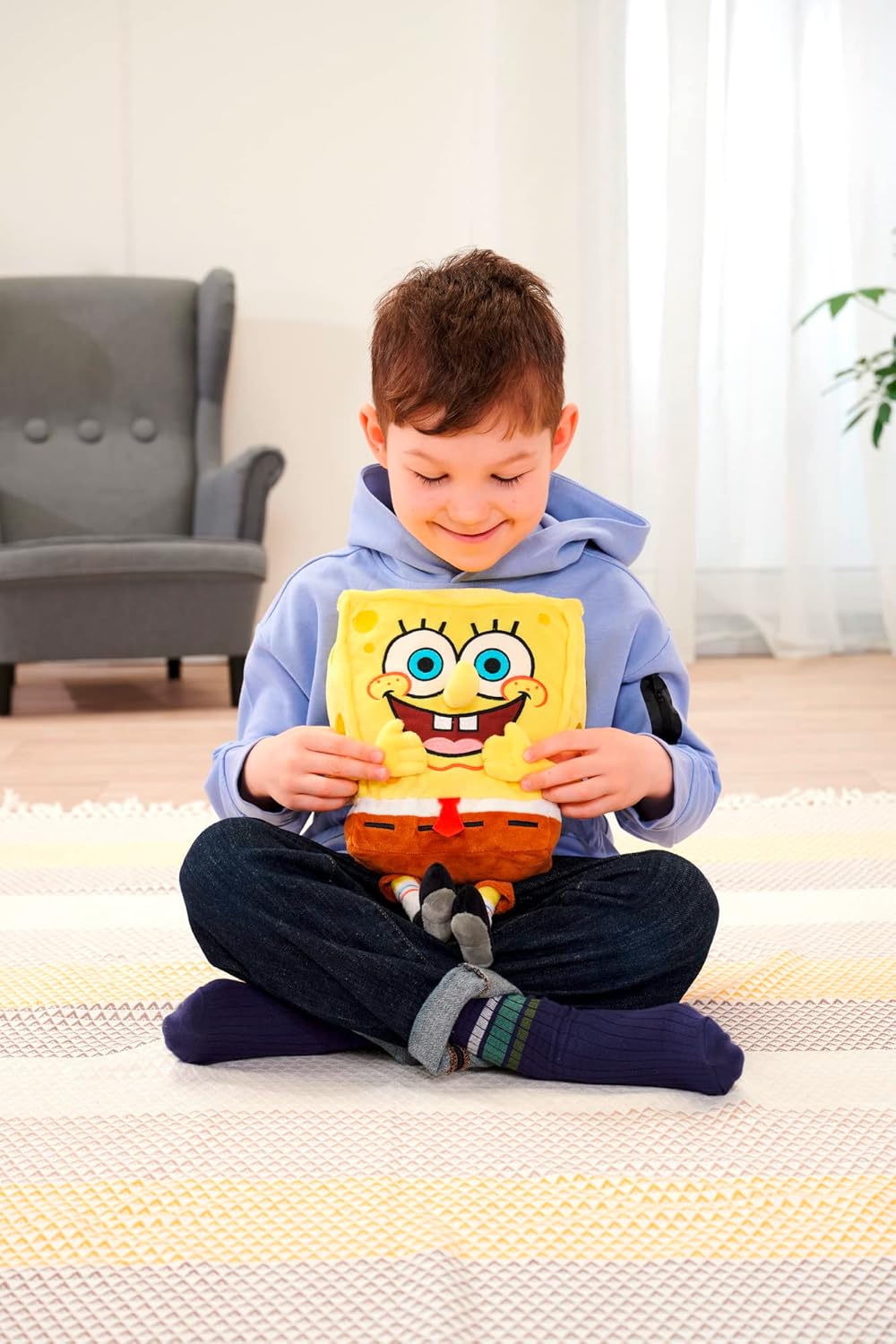 Simba- SPB Plüsch Spongbob Squarepants Spongebob Plush, Colore Giallo, 109491000