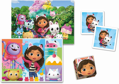 Clementoni - Clementoni Gabby\`s Poppenhuis Edukit 4in1 Puzzels en Spellen