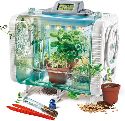 Clementoni Hightech Green House, Kit Voor Het Kweken Van Planten, Multicolor - 56209