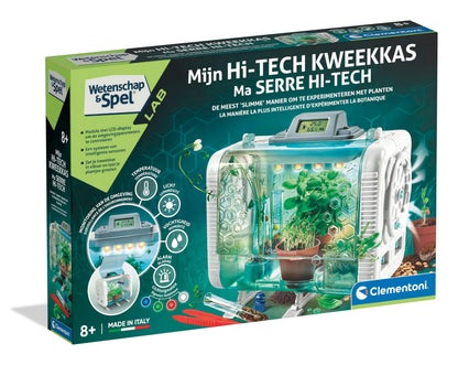 Clementoni Hightech Green House, Kit Voor Het Kweken Van Planten, Multicolor - 56209