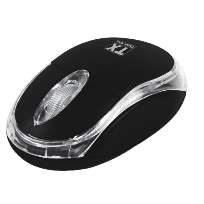 TX-THINK-XTRA Souris Filaire Optique Ultra Portable Rubber