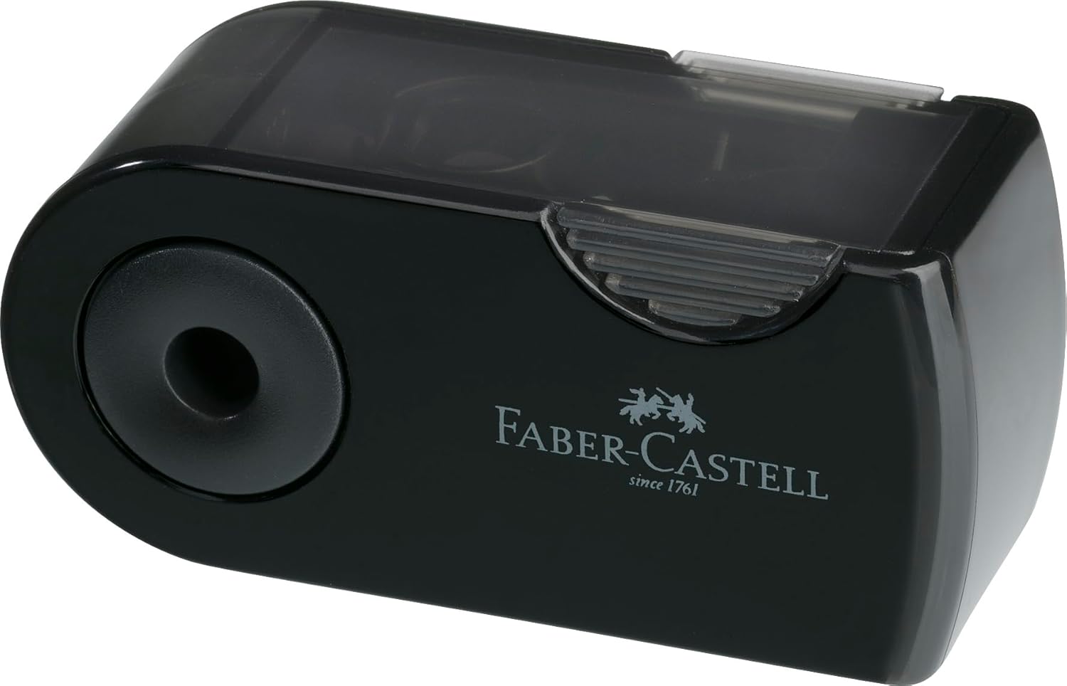 FABER-CASTELL 217086 Sleeve Pencil Set with Sharpener, Eraser and 3 Pencils, Grip 2001 Writing Set Black