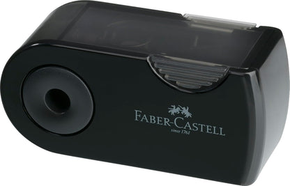 FABER-CASTELL 217086 Sleeve Pencil Set with Sharpener, Eraser and 3 Pencils, Grip 2001 Writing Set Black