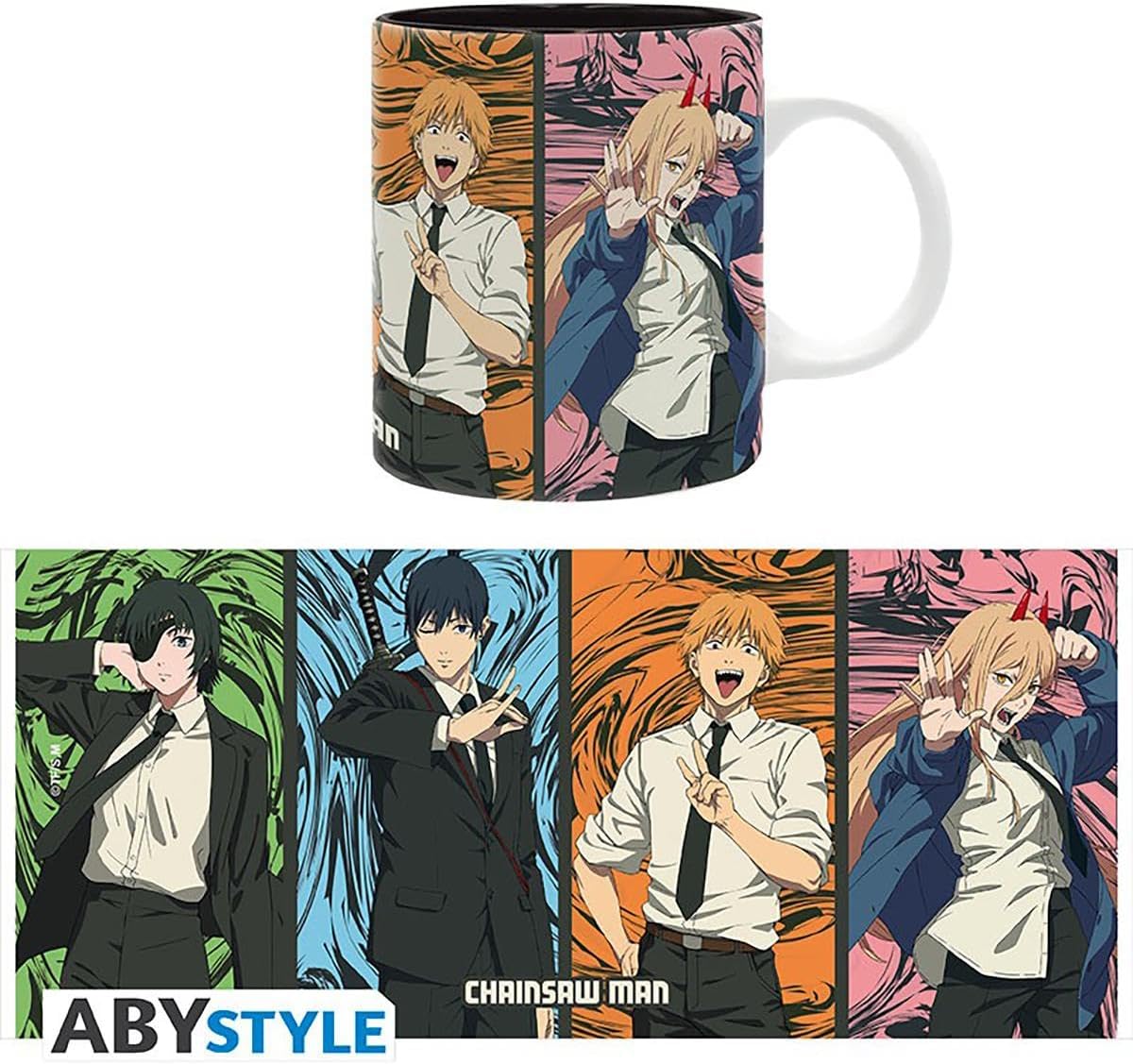 ABYSTYLE Chainsaw Man Devil Hunters Ceramic Mug, 320 ml