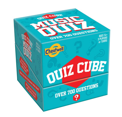 Cheatwell Games Quiz Cube Music Quiz | Trivia Game With 744 Music Questions, Turquoise, All Bangers
