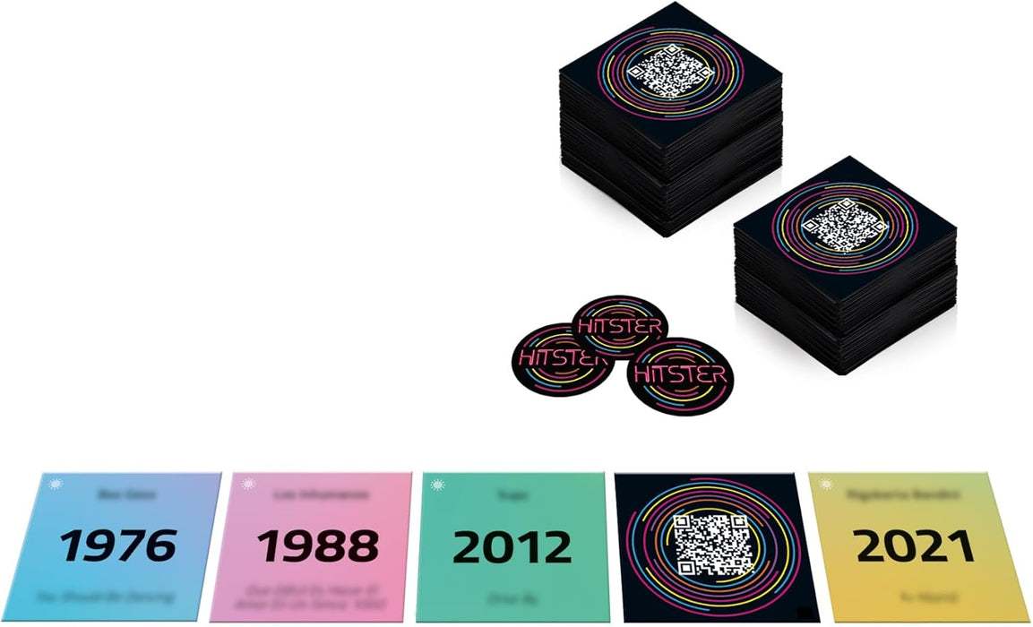 Hitster Summer Party – Board Game – Musical Atmosphere – Adult Game – Rediscover Summer Tubes – Summer Hits – To Play with Family and Friends – 2 to 10 Players – From 16 Years Old French (FR