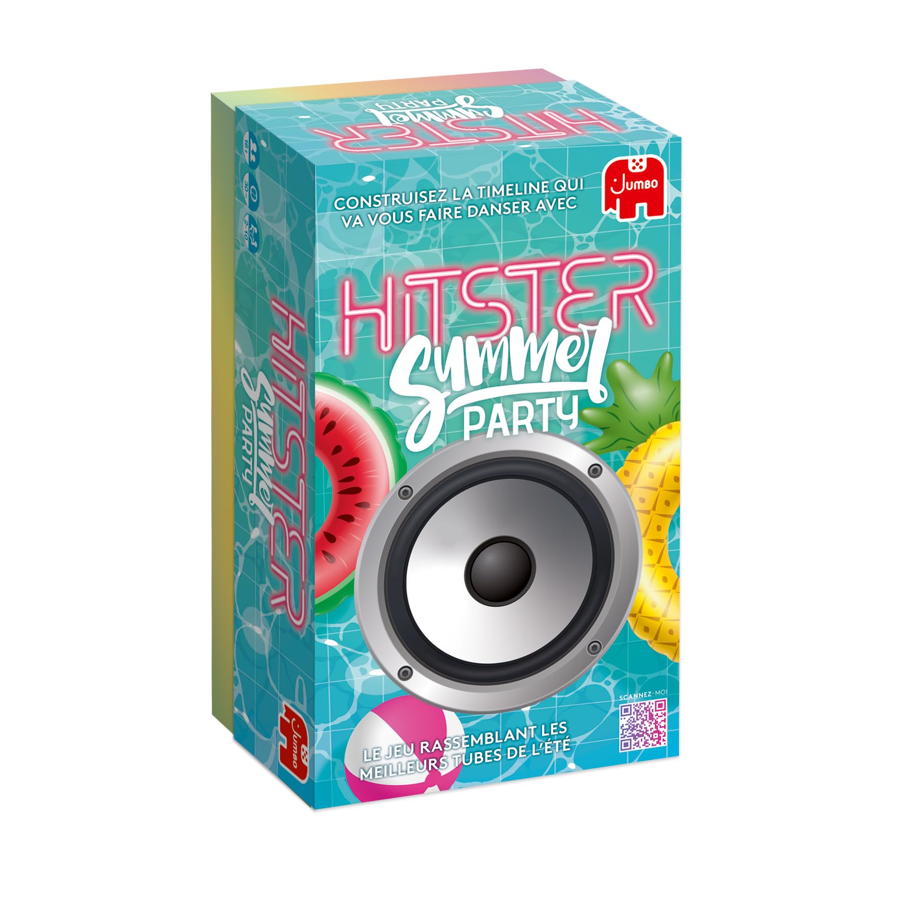 Hitster Summer Party – Board Game – Musical Atmosphere – Adult Game – Rediscover Summer Tubes – Summer Hits – To Play with Family and Friends – 2 to 10 Players – From 16 Years Old French (FR