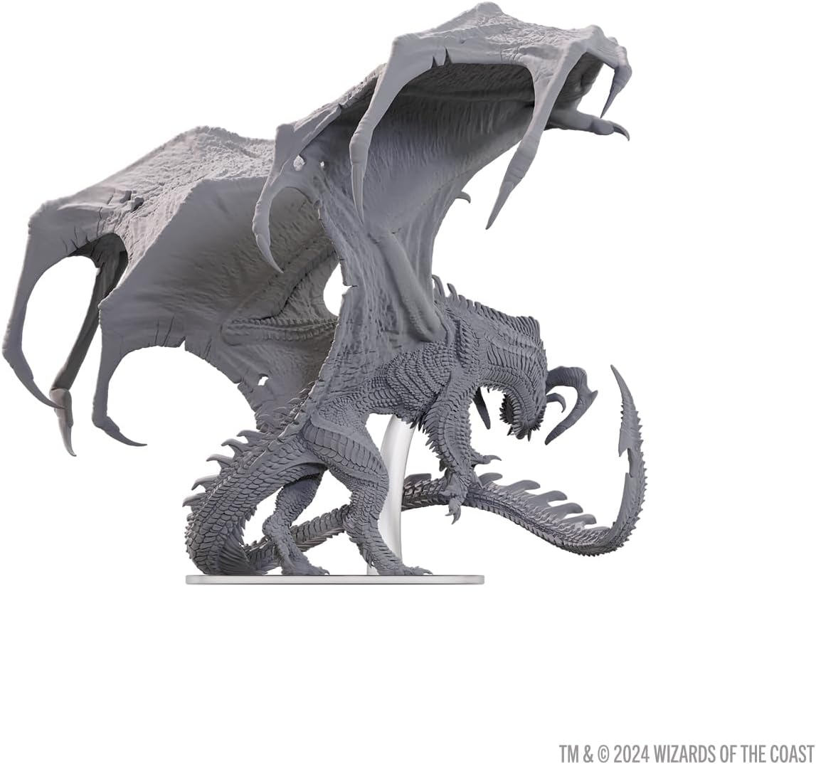 WizKids D&D Nolzur's Marvelous Miniatures: Adult Black Dragon Corruptor | Dungeons and Dragons | Unpainted